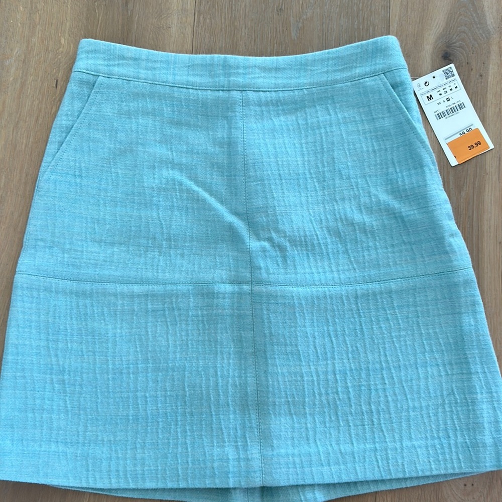 Zara Basic NWT teal skirt size Medium